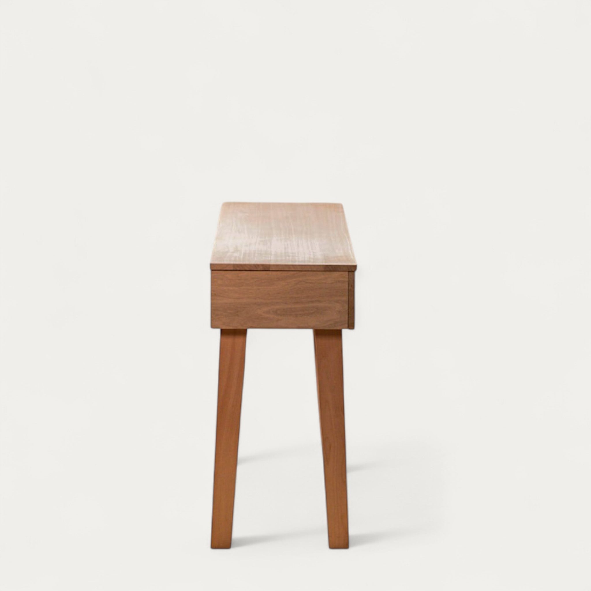 Bureau BOSS modulable en chêne 128 x 45/60 cm - compatible 2 écrans 24" - pied cache fil Le Corbu