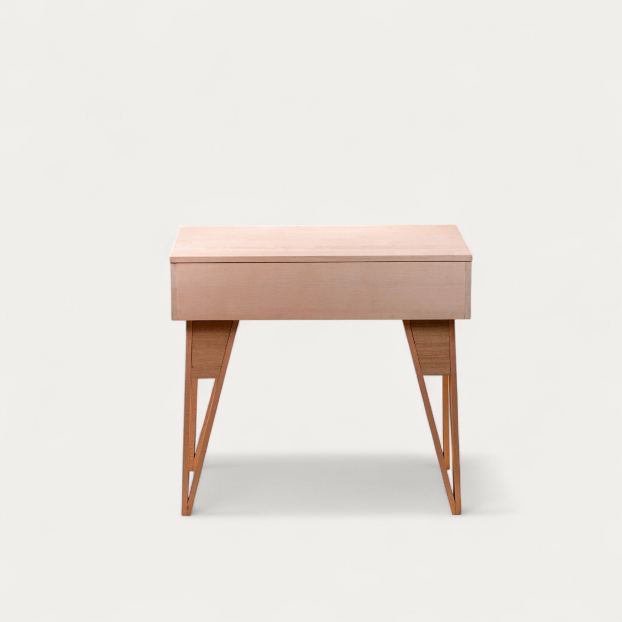 Bureau BOB modulable en chêne 102 x 54/70 cm - compatible 1 écran 32" - pied cache fil Le Corbu