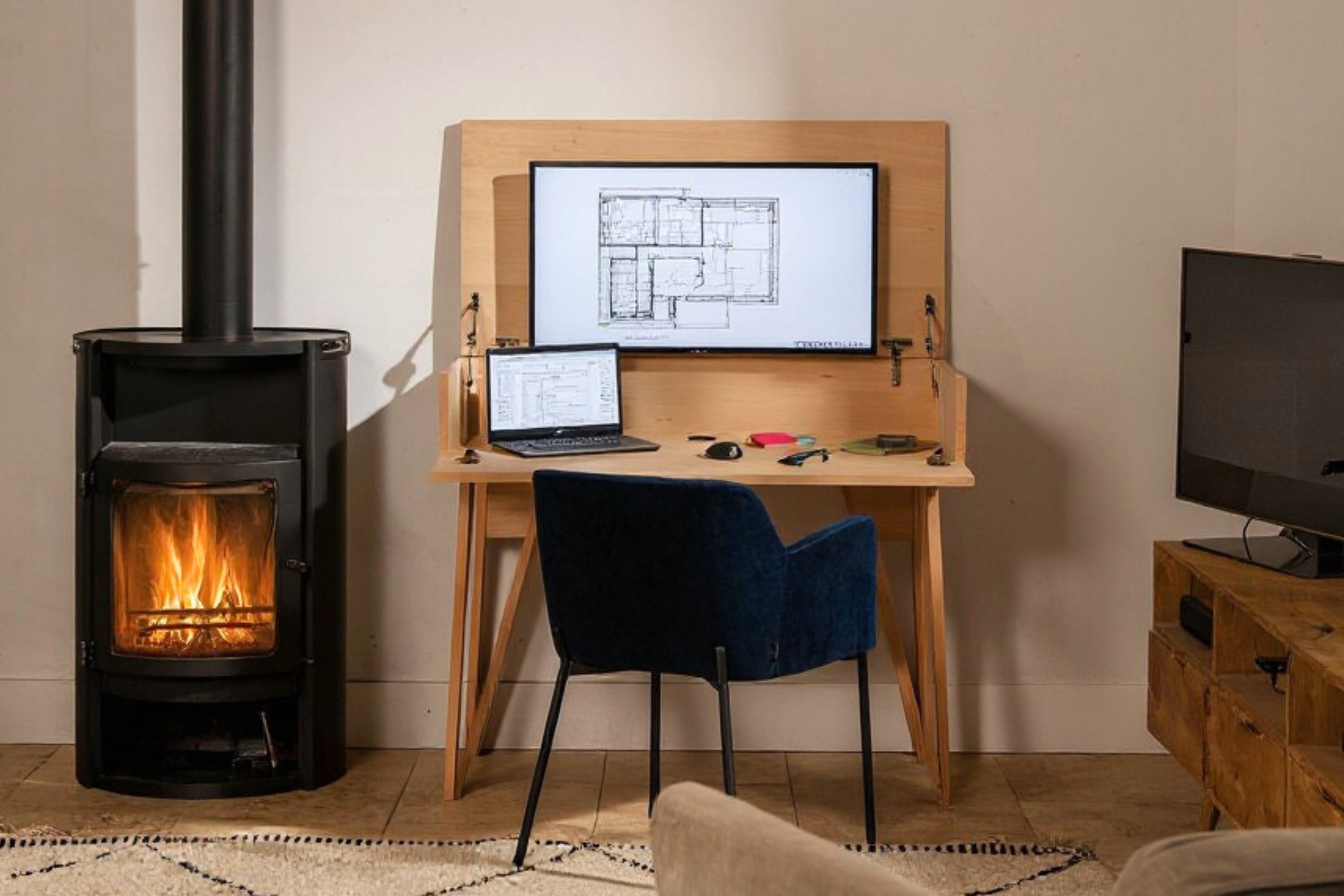 bureau de télé travail qui améliore la productivité